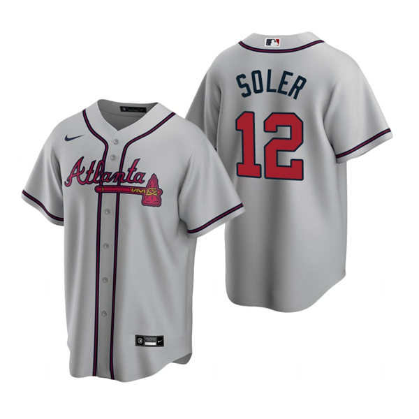 Mens Atlanta Braves #12 Jorge Soler (3)