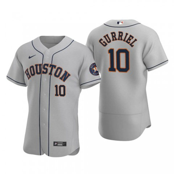 Mens Houston Astros #10 Yuli Gurriel Nike Gray Road Flexbase Jersey Mens Houston Astros #10 Yuli Gurriel Nike Gray Road Flexbase Jersey