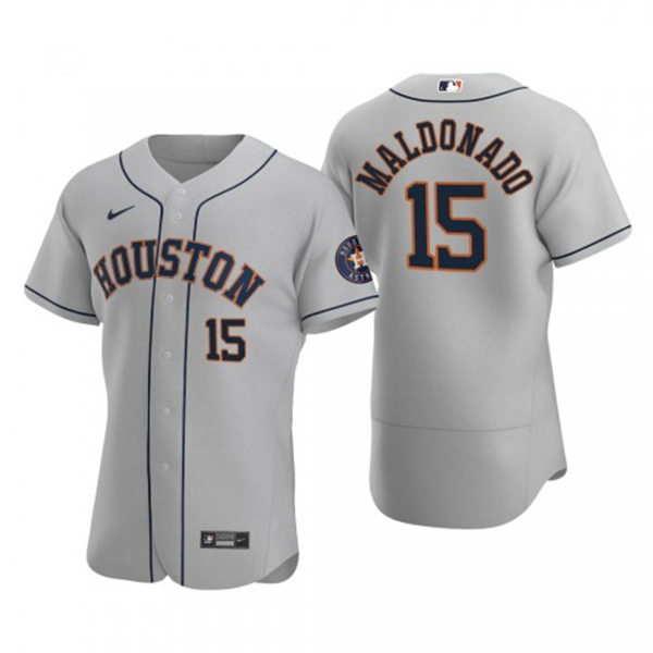 Mens Houston Astros #15 Martin Maldonado Nike Gray Road Flexbase Jersey Mens Houston Astros #15 Martin Maldonado Nike Gray Road Flexbase Jersey