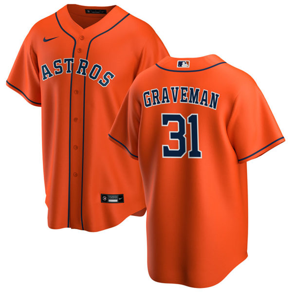 Youth Houston Astros #31 Kendall Graveman Nike Orange Alternate CoolBase Jersey