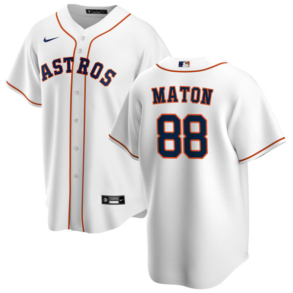 Youth Houston Astros #88 Phil Maton Nike White Home CoolBase Jersey