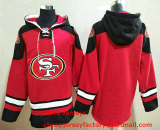 Men's San Francisco 49ers Blank Red Team Color New NFL Hoodie