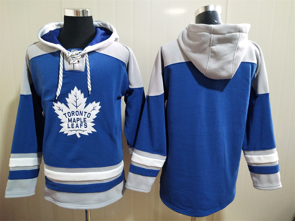 Men's Hockey Toronto Maple Leafs Blank Royal Blue Hoody