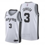 Nike San Antonio Spurs #3 Keldon Johnson White NBA Swingman Association Edition Jersey