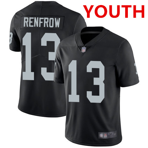 Youth Las Vegas Raiders #13 Hunter Renfrow Black Team Color Stitched Football Vapor Untouchable Limited Jersey