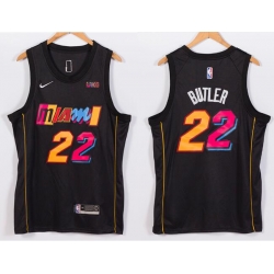Men's Nike Miami Heat #22 Jimmy Butler NBA Swingman 2021 New City Edition Jersey