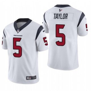 Men's Houston Texans #5 Tyrod Taylor White Vapor Untouchable Limited Stitched Jersey