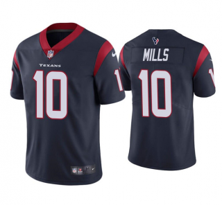 Men's Houston Texans #10 Davis Mills Navy Vapor Untouchable Limited Stitched Jersey