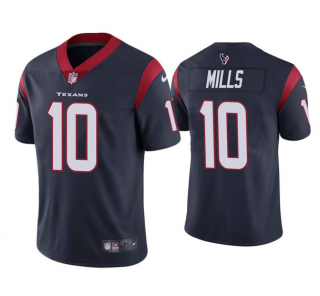 Men's Houston Texans #10 Davis Mills Navy Vapor Untouchable Limited Stitched Jersey Men's Houston Texans #10 Davis Mills Navy Vapor Untouchable Limited Stitched Jersey