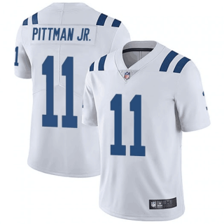 Men's Indianapolis Colts #11 Michael Pittman Jr. White Limited Color Rush Vapor Untouchable Limited Stitched Jersey