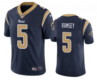 Men's Los Angeles Rams #5 Jalen Ramsey Navy Vapor Untouchable Limited Stitched Jersey