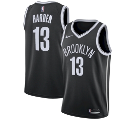 Men Nike Brooklyn Nets 13 James Harden Black NBA Swingman Icon Edition Jersey