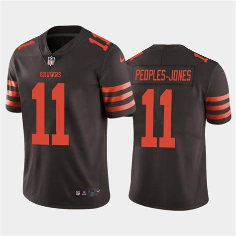 Men's Cleveland Browns #11 Donovan Peoples NFL Stitched Color Rush Limited Brown Nike Jersey