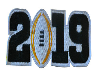 2019 College Football National Championship Game Jersey Black Number Patch
