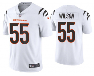 Men's White Cincinnati Bengals #55 Logan Wilson 2021 New Vapor Untouchable Limited Stitched Jersey