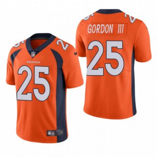 Men's Orange Denver Broncos #25 Melvin Gordon III Vapor Untouchable Limited Stitched Jersey