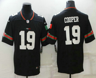 Men's Dallas Cowboys #19 Amari Cooper Black Mexico 2021 Vapor Untouchable Stitched Nike Limited Jersey