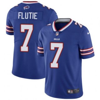 Men's Buffalo Bills #7 Doug Flutie Blue Vapor Untouchable Limited Stitched Jersey