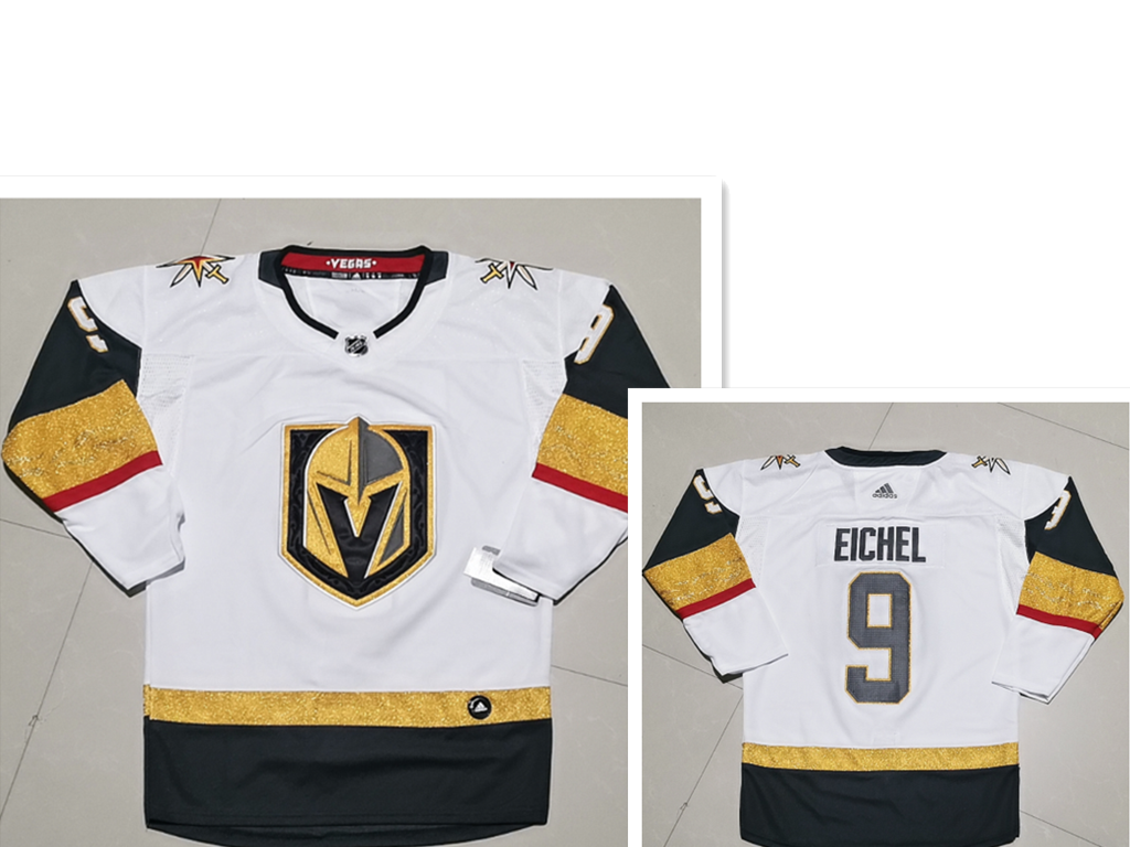 Adidas Vegas Golden Knights #9 Jack Eichel white Away Authentic Stitched NHL Jersey