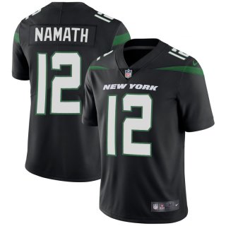 Men's New York Jets #12 Joe Namath Black 2019 Vapor Untouchable Limited Stitched Jersey Men's New York Jets #12 Joe Namath Black 2019 Vapor Untouchable Limited Stitched Jersey