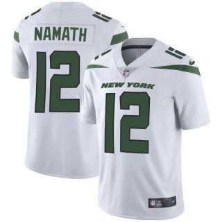 Men's New York Jets #12 Joe Namath White 2019 Vapor Untouchable Limited Stitched Jersey