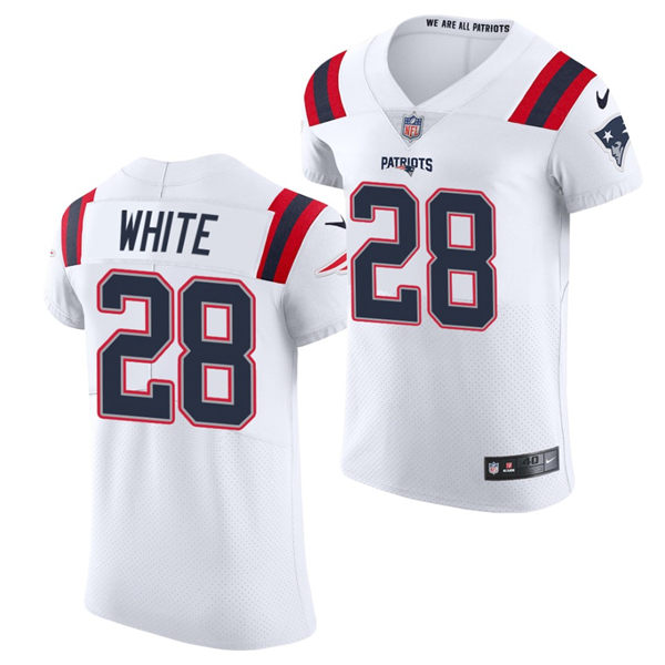 Men's New England Patriots #28 James White White Nike Legend Player Limited Jersey Men's New England Patriots #28 James White White Nike Legend Player Limited Jersey