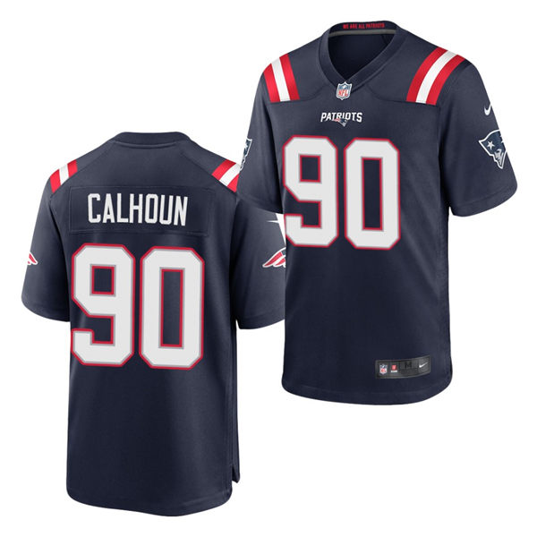 Men's New England Patriots #90 Shilique Calhoun Navy Nike Color Rush Legend Player Limited Jersey Men's New England Patriots #90 Shilique Calhoun Navy Nike Color Rush Legend Player Limited Jersey