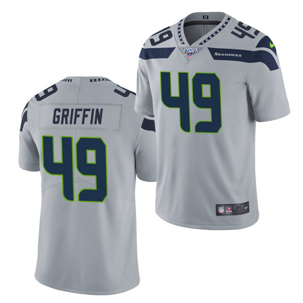 Men's Seattle Seahawks #49 Shaquem Griffin Nike Gray Alternate Vapor Limited Jersey