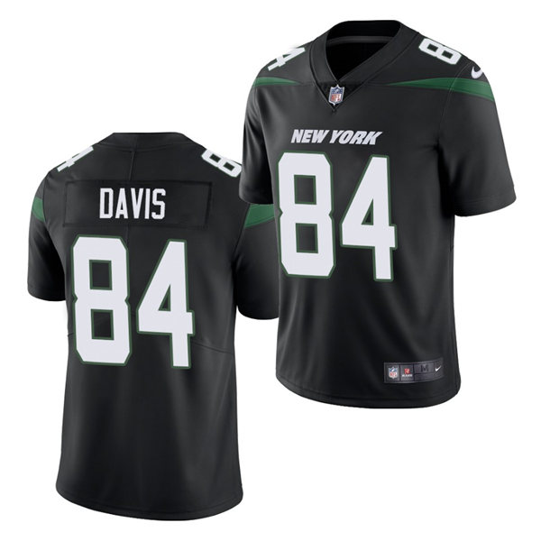 Men's New York Jets #84 Corey Davis Alternate Black Nike NFL Vapor Limited Jersey
