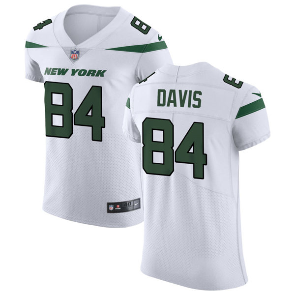 Men's New York Jets #84 Corey Davis Nike White NFL Vapor Limited Jersey