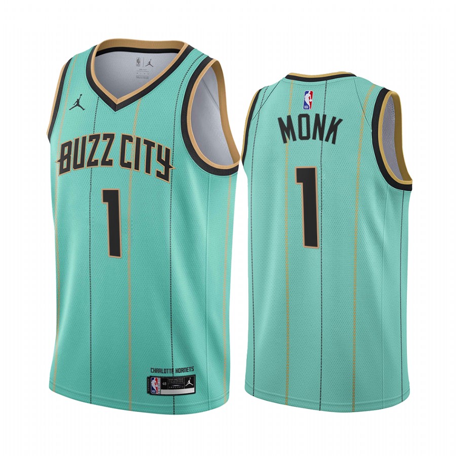 Nike Hornets #1 Malik Monk Mint Green NBA Swingman 2020-21 City Edition Jersey