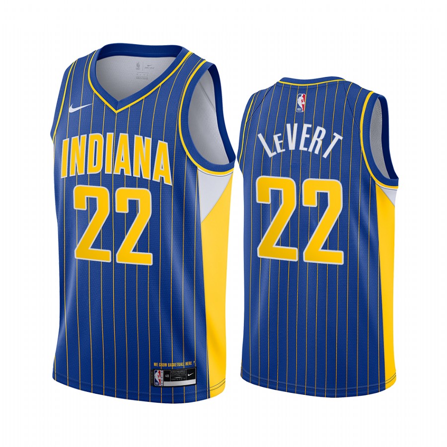 Nike Pacers #22 Caris LeVert Blue NBA Swingman 2020-21 City Edition Jersey