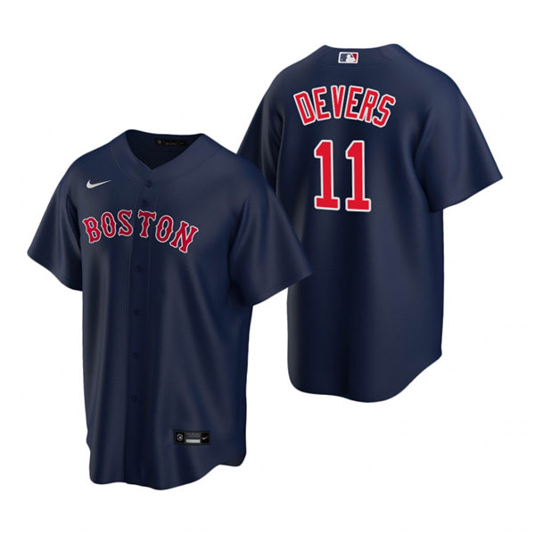 Men's Boston Red Sox #11 Rafael Devers Nike Navy Home Cool Base Jersey
