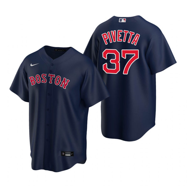 Men's Boston Red Sox #37 Nick Pivetta Nike Navy Home Cool Base Jersey