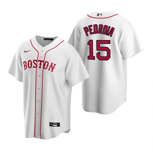 Men's Boston Red Sox #15 Dustin Pedroia Nike White Alternate Boston Jersey Men's Boston Red Sox #15 Dustin Pedroia Nike White Alternate Boston Jersey