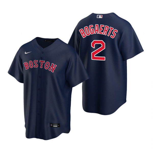 Youth Boston Red Sox #2 Xander Bogaerts Nike Navy Replica Alternate Jersey