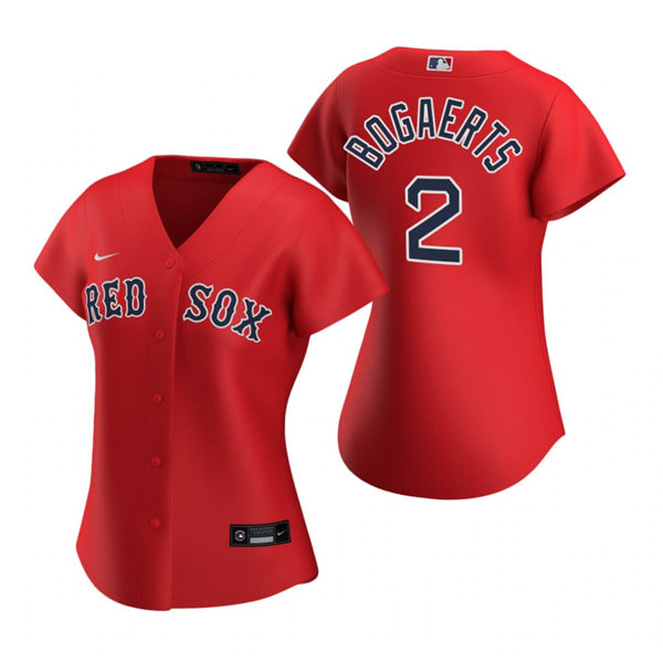 Women's Boston Red Sox #2 Xander Bogaerts Nike Red Alternate Jersey