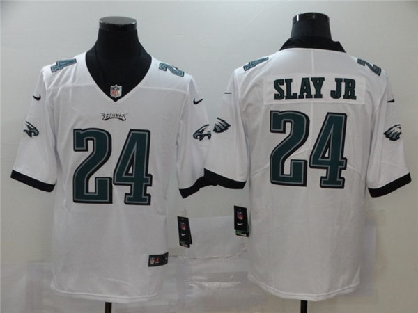 Mens Philadelphia Eagles #24 Darius Slay Jr Nike White NFL Vapor Limited Jersey
