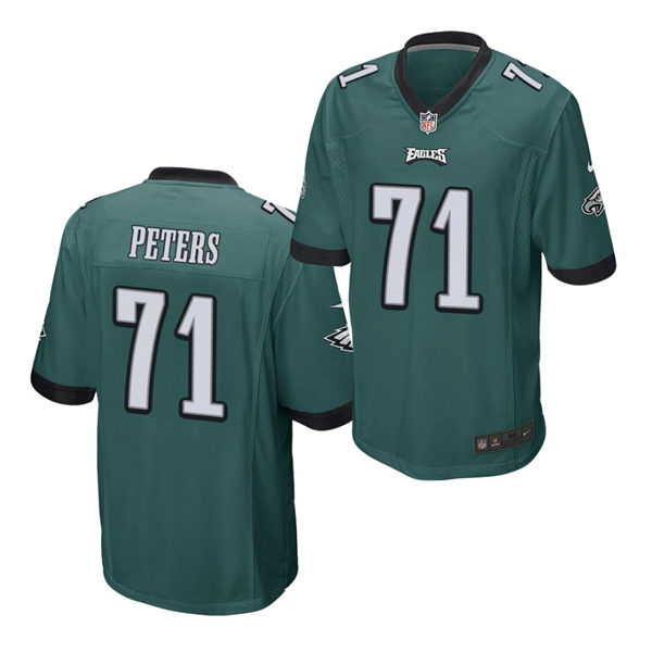 Mens Philadelphia Eagles #71 Jason Peters Nike Green NFL Vapor Limited Jersey