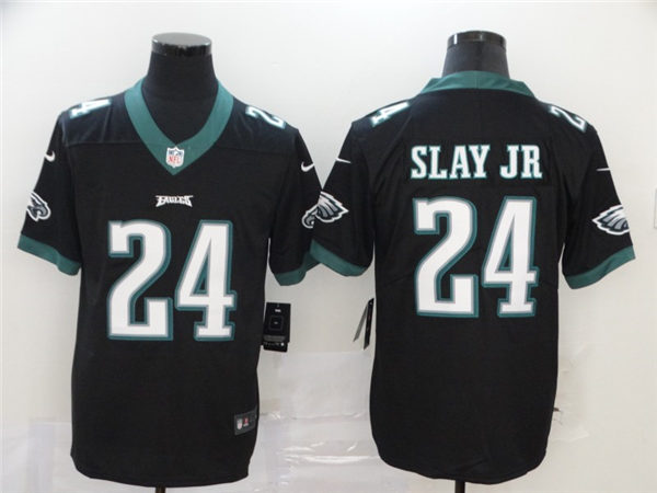 Mens Philadelphia Eagles #24 Darius Slay Jr Nike Black NFL Vapor Limited Jersey