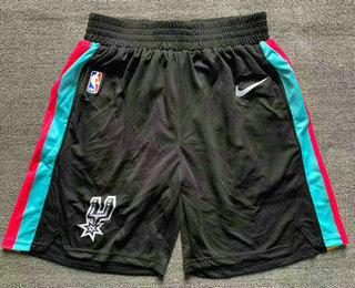 Men's San Antonio Spurs Black 2021 Nike City Edition Swingman Stitched NBA Shorts