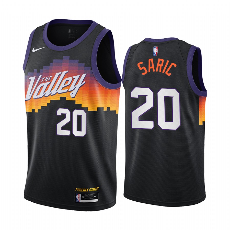 Nike Suns #20 Dario Saric Black NBA Swingman 2020-21 City Edition Jersey