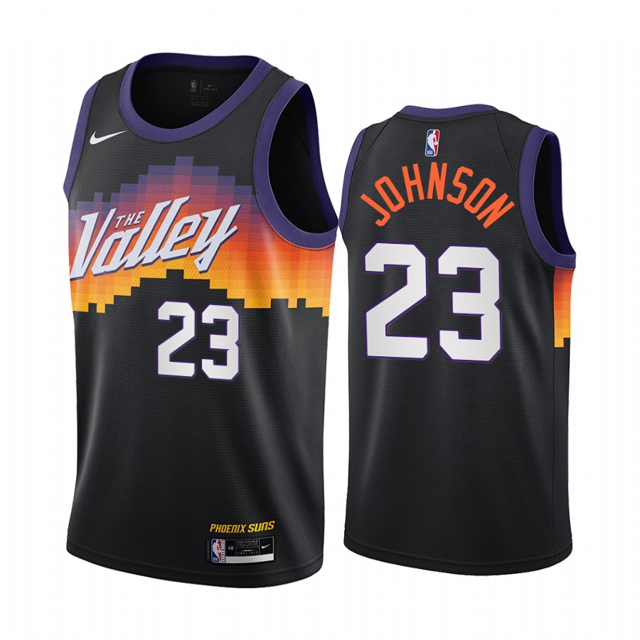Nike Suns #23 Cameron Johnson Black NBA Swingman 2020-21 City Edition Jersey