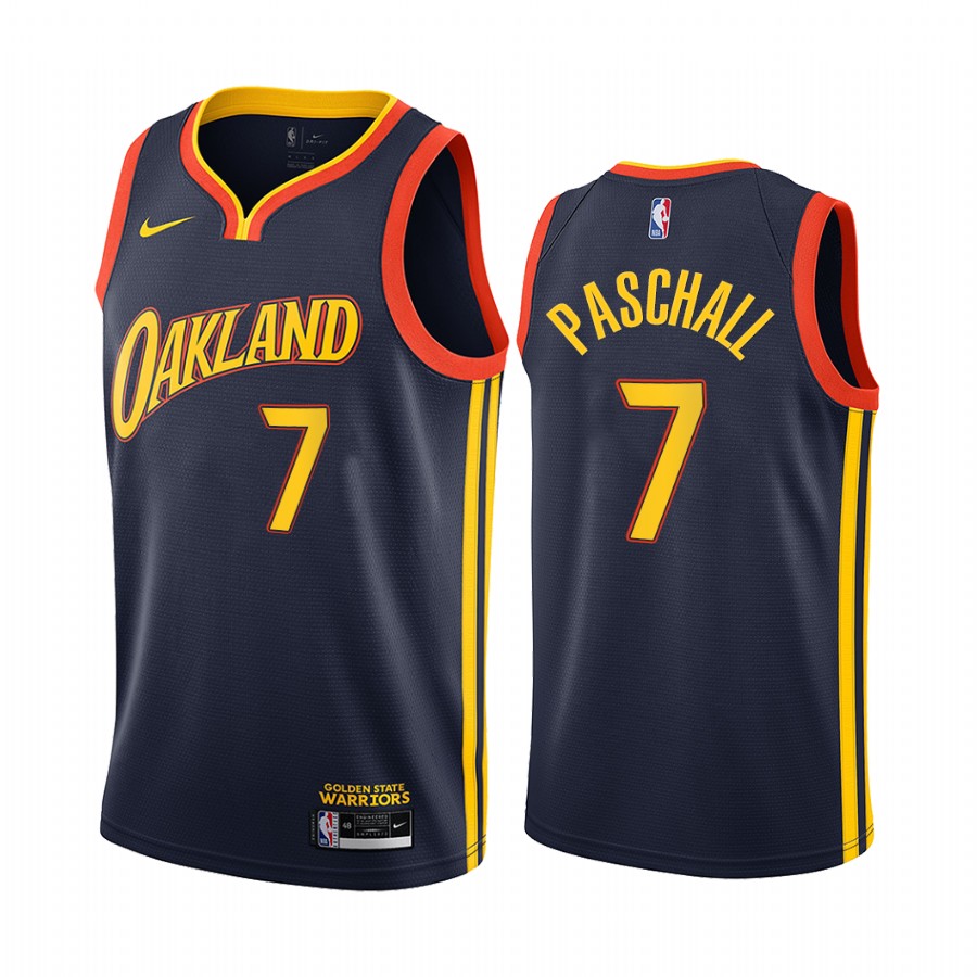 Nike Warriors #7 Eric Paschall Navy NBA Swingman 2020-21 City Edition Jersey Nike Warriors #7 Eric Paschall Navy NBA Swingman 2020-21 City Edition Jersey