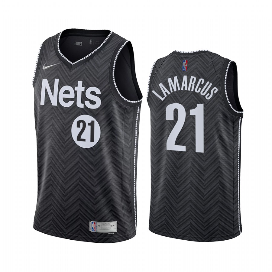 Brooklyn Nets #21 LaMarcus Aldridge Black NBA Swingman 2020-21 Earned Edition Jersey