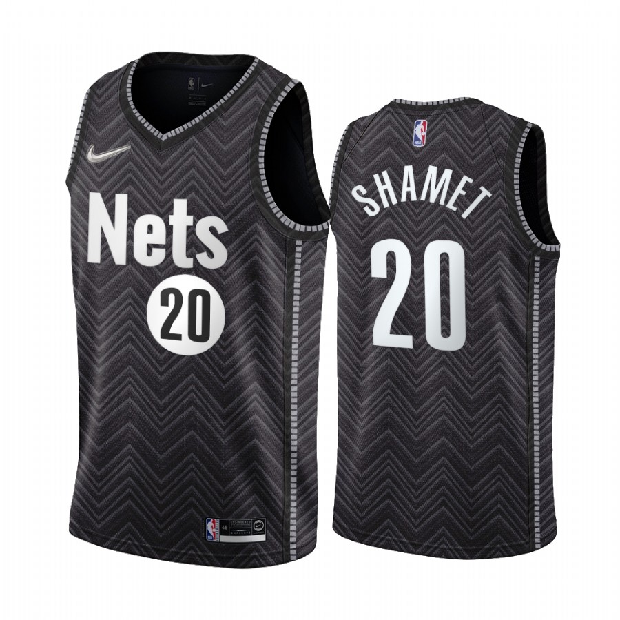 Brooklyn Nets #20 Landry Shamet Black NBA Swingman 2020-21 Earned Edition Jersey