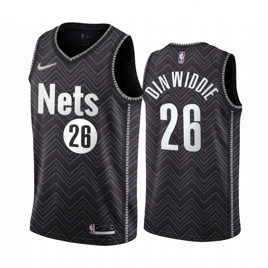 Brooklyn Nets #26 Spencer Dinwiddie Black NBA Swingman 2020-21 Earned Edition Jersey