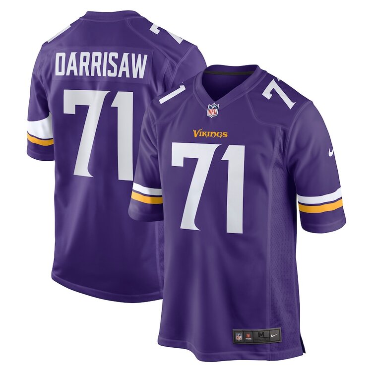 Men's Minnesota Vikings #71 Christian Darrisaw Nike Purple Vapor Untouchable Limited Jersey