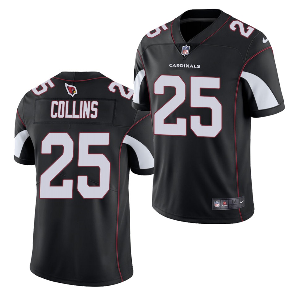 Men's Arizona Cardinals #25 Zaven Collins Nike Alternate Black Vapor Untouchable Jersey