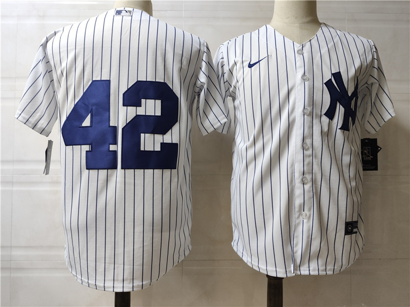 Youth New York Yankees #42 Mariano Rivera Nike White Home Jersey